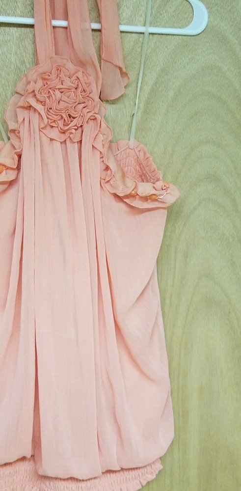 Peach Charlotte Russe halter top